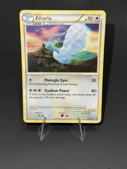 Altaria 2/102 Holo HGSS Triumphant 2010 Pokemon Card With SWIRL - Image 2