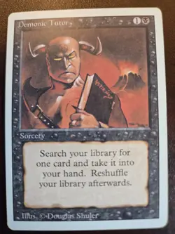 Demonic Tutor - Revised Edition ~MP/LP~ Magic The Gathering - Image 1