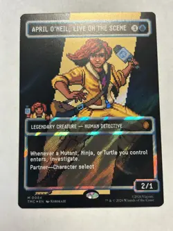 MTG Teenage Mutant Ninja Turtles APRIL O'NEIL LIVE ON THE SCENE 8-Bit Surge Foil - Image 1
