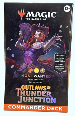 NEW! MTG Outlaws of Thunder Junction: Commander Deck Most Wanted - Image 1