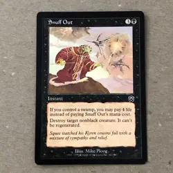 Snuff Out x1 Mercadian Masques NM Condition see front and back pics - Image 1