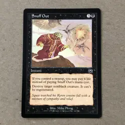 Snuff Out x1 Mercadian Masques NM Condition see front and back pics - Image 1