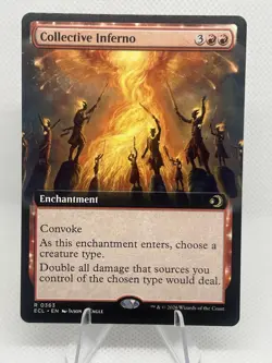 x1 Collective Inferno - Extended Art R MTG Lorwyn Eclipsed M/NM, English - Image 1