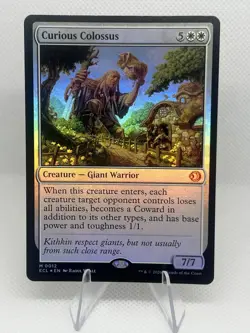 Curious Colossus FOIL 0012 Lorwyn Eclipsed ECL MTG Mythic Unplayed Mint M/NM - Image 1