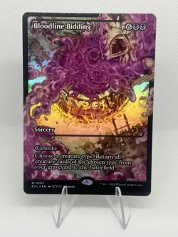Bloodline Bidding (Showcase Foil) 0385 (M) MTG Lorwyn Eclipsed (ECL) - Image 1