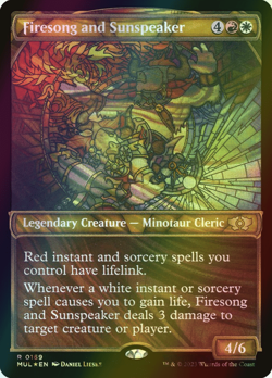 MTG Firesong and Sunspeaker Showcase Foil ** Multiverse Legends ** English - Image 1
