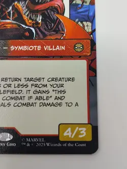 Carnage, Crimson Chaos (Borderless) #227 (NM) Spider-Man SPM Magic MTG - Image 5