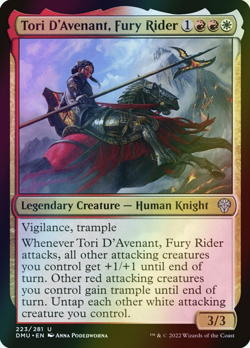 MTG Tori D'Avenant, Fury Rider Foil ** Dominaria United ** English - Image 1