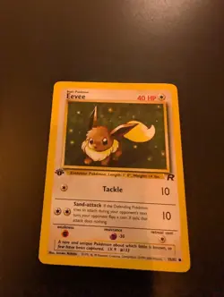 First Edition Team Rocket Eevee Pokemon card 55/82 Near Mint - Image 1