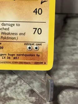 Dugtrio - 23/130 - Pokemon Base Set 2 Rare Card WOTC NM - Image 4