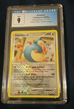 CGC 9-Gem, Snorlax (2009 Rising Rivals 33/111 Cross Holo Pokemon League) - Image 1