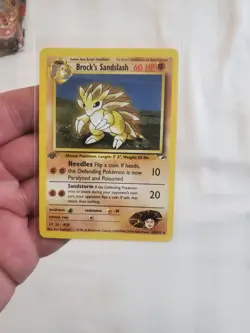 2000 Pokemon Brock's Sandslash Gym Heroes Vintage 23/132 NM/LP - Image 1