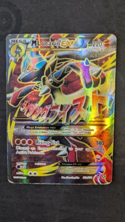Pokemon TCG M Lucario EX 55a/111 Furious Fists Holo Full Art Ultra Rare HP/DMG - Image 3