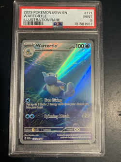 Wartortle 171/165 PSA 9 Scarlet & Violet 151 Holo Full Art Pokemon TCG - Image 1