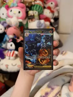 Pokemon Mega Charizard X EX Card 125/094 PFLEN 2025 Mega Evolution Fire - Image 3
