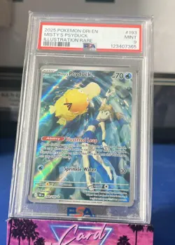 2025 Pokemon S&V Destined Rivals Misty's Psyduck #193/182 PSA 9 - Image 1