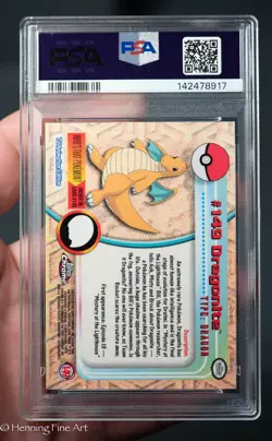 Pokemon Topps Chrome Dragonite #149 PSA 10 Gem Mint USA - Image 2