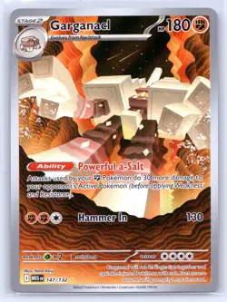 Pokemon NM Holo Garganacl - 147/132 Illustration Rare ME01: Mega Evolution - Image 1