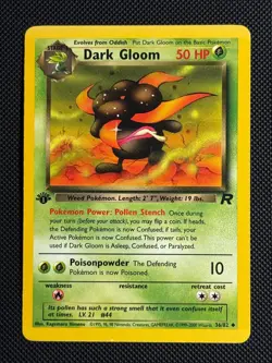 1# Pokemon Cards Dark Gloom 36/82 1ST EDITION Team Rocket Uncommon - Image 1