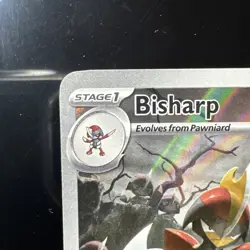 BISHARP ILLUSTRATION RARE 143/086 POKEMON TCG BLACK BOLT 2025 MINT PACK FRESH - Image 2