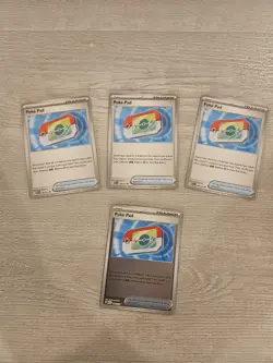 Poke Pad 198/217 Me: Ascended Heroes Pokemon NM Lot of 4. 3xReg & 1 Reverse Holo - Image 1