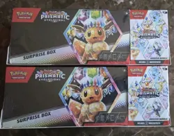 LOT OF 2 Pokemon Prismatic Evolutions Surprise Box & Booster Bundle Sams Club - Image 1