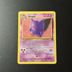 Pokemon Gengar Fossil 20/62 Non Holo Rare 1999 Vintage WOTC - Image 1