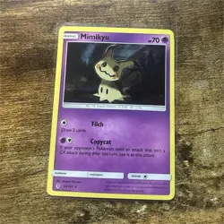 Mimikyu 58/145 Sm-Guardians Rising Holo Rare Basic Stage 70 HP Pokemon TCG - Image 1