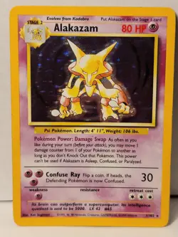 Alakazam Base Set Holo 1 1/102 Pokemon Tcg 1999 Rare - Image 1