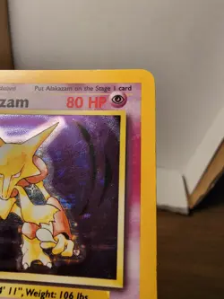 Alakazam Base Set Holo 1 1/102 Pokemon Tcg 1999 Rare - Image 3