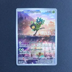 Pokemon TCG - Teal Mask Ogerpon SVP 123 - Scarlet & Violet Black Star Promo. - Image 1