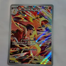 Pokemon Ethan's Typhlosion Full Art Holo 190/182 Destined Rivals Rare 170HP - Image 1