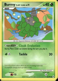 Burmy Plant Cloak 56/99 Common PT Arceus Pokemon - Image 1