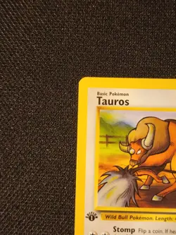 1999 Tauros Pokemon Jungle Set - 1st Edition - 60HP #47/64 - SEE GREAT PICS! - Image 5