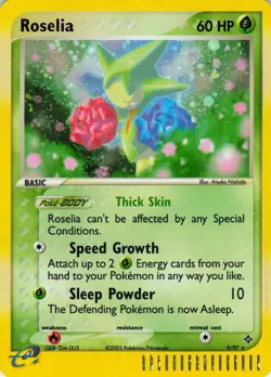 Roselia Holo Rare E Reader 9/97 Ex Dragon 2003 Pokemon TCG - 9/97 - Image 1