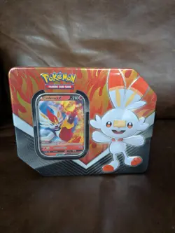 Cinderace Galar Partners Pokemon Tcg Tin New Sealed Scorbunny Art Sword Shield - Image 1