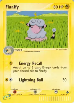 Flaaffy - Reverse Holo - 27/97 EX Dragon - Pokemon TCG - 2003 - Image 1