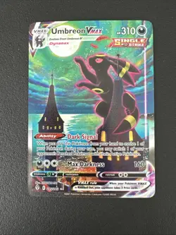2021 POKEMON SWORD & SHIELD EVOLVING SKIES UMBREON 215 VMAX ALTERNATE ART - Image 1
