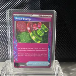 Pokemon Unfair Stamp 165/167 Twilight Masquerade ACE SPEC Rare Holo - Image 1