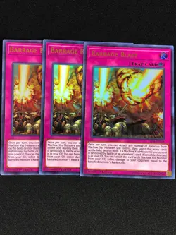YUGIOH BARRAGE BLAST LED4-EN038 1ST ULTRA 3X NM - Image 1