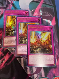 YUGIOH - BARRAGE BLAST X3 - ULTRA RARE - LED4 - 1ST ED - NM - Image 1