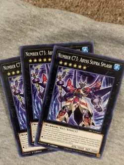 X3 Number C73: Abyss Supra Splash DLCS-EN043 Yu-Gi-Oh! 1st Edition Near Mint X3 - Image 1