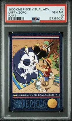Lot Of 2 2000 One Piece Visual Adventure PSA 10 Luffy/Nami/Zoro #4 #50 Part 1/2 - Image 1