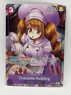 One Piece TCG English OP08-067 Charlotte Pudding Alt Art Parallel (A1) - Image 1