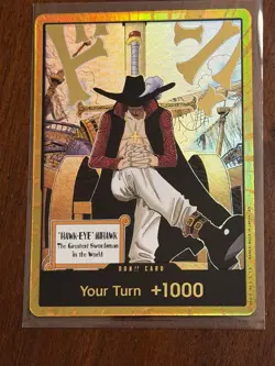 Mihawk Gold Don OP14 EN One Piece Azure Sea’s Seven - Image 1