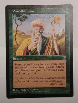 Worldly Tutor Mirage Regular MTG card - Image 1