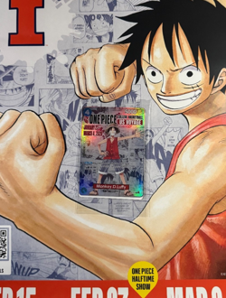 One Piece Card (055) SEALED + Illinois poster: Monkey D. Luffy US Voyage - Image 1