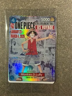 One Piece Card (055) SEALED + Illinois poster: Monkey D. Luffy US Voyage - Image 2