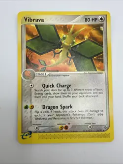 Vibrava 22/97 EX Dragon Regular Rare Pokemon Card - Image 3