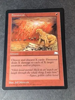 1997 Magic the Gathering Card Firestorm - Image 1